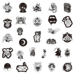 Gothic Style Black and White Stickers